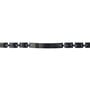 Bracciale Man Code Acciaio Nero Cristallo