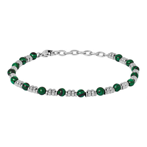 Bracciale Man Code Acciaio Malachite - Bracciali Uomo | Stroili