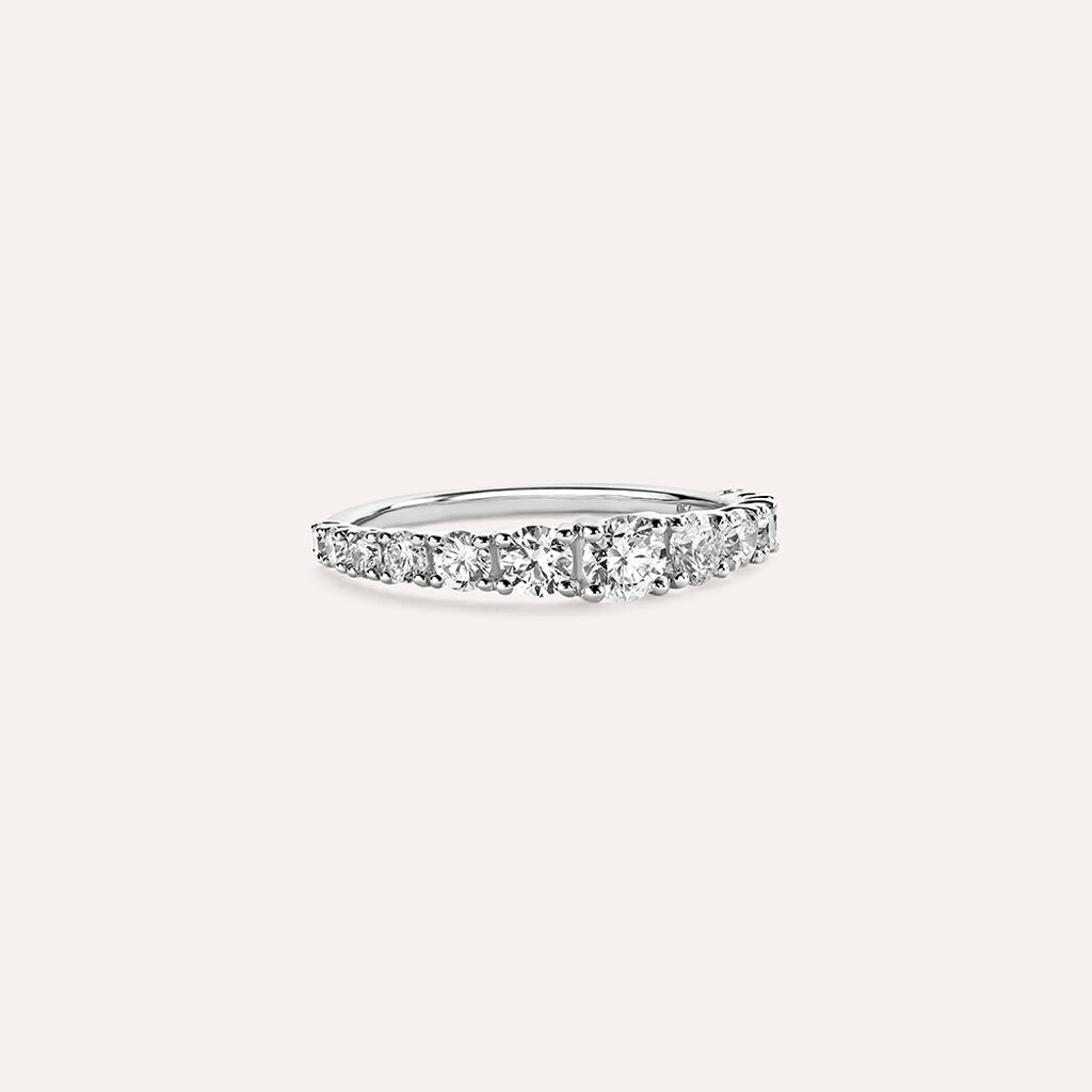Anello Semi-eternity Firmamenti Oro Bianco Diamante - Anelli con Pietre Donna | Stroili