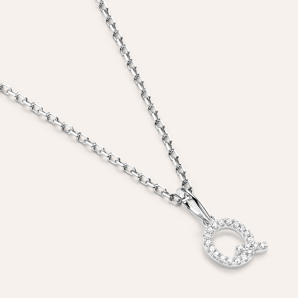 Pendente Sophia Oro Bianco Diamante - Ciondoli Donna | Stroili