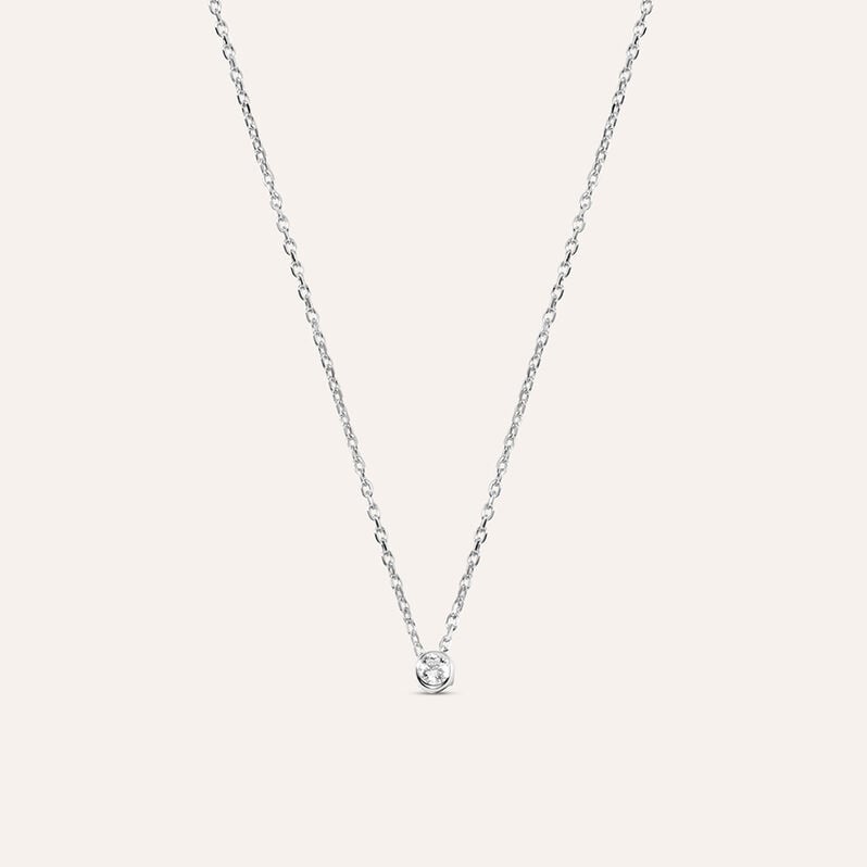 Collana Punto Luce Grace Oro Bianco Diamante - Collane Punto Luce Donna | Stroili