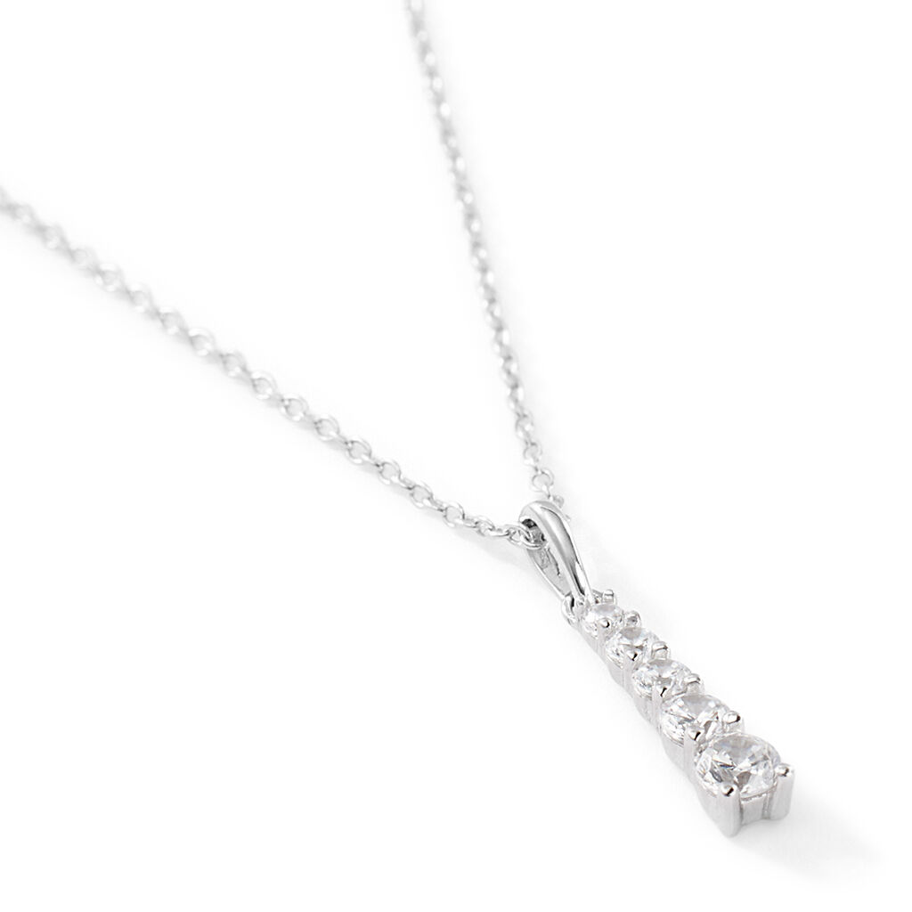 Collana Silver Elegance Argento Rodiato Cubic Zirconia - Collane Donna | Stroili