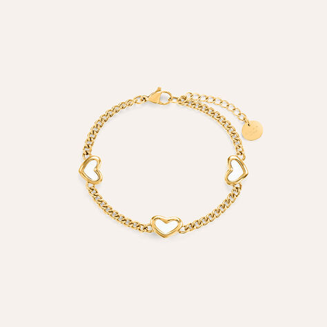 Bracciale Lady Code Acciaio Dorato Madreperla - Bracciali Donna | Stroili