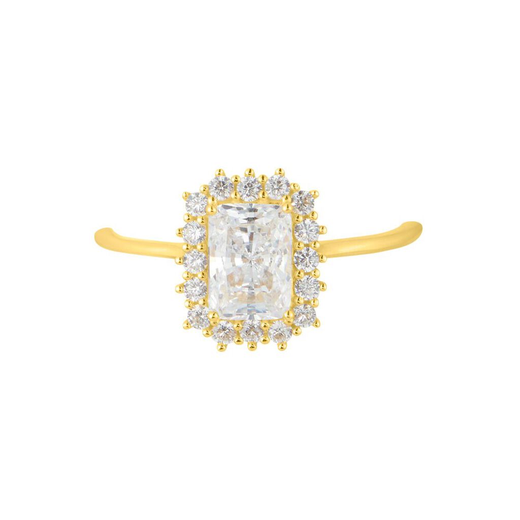 Anello Solitario Claire Oro Giallo Cubic Zirconia - Anelli con Pietre Donna | Stroili