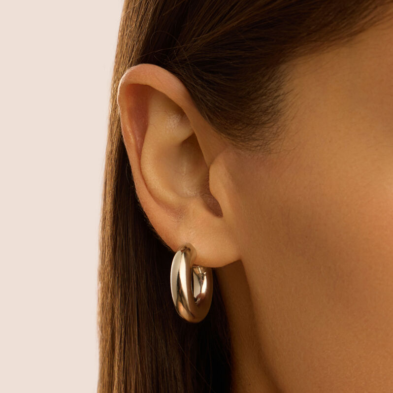 Orecchini A Cerchio Silver Collection Argento Rodiato - Orecchini a Cerchio Donna | Stroili