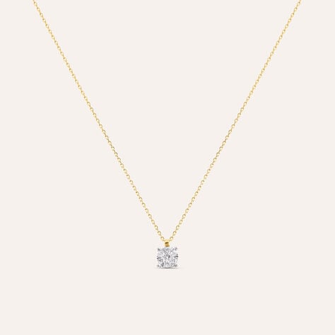 Collana Petali Oro Giallo Diamante - Collane Donna | Stroili