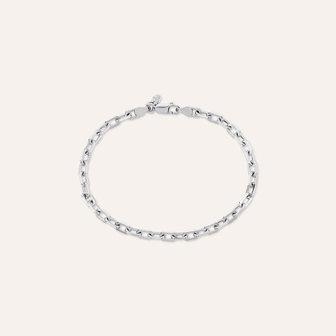 Bracciale Catena Gentleman Argento Rodiato - Bracciali Uomo | Stroili