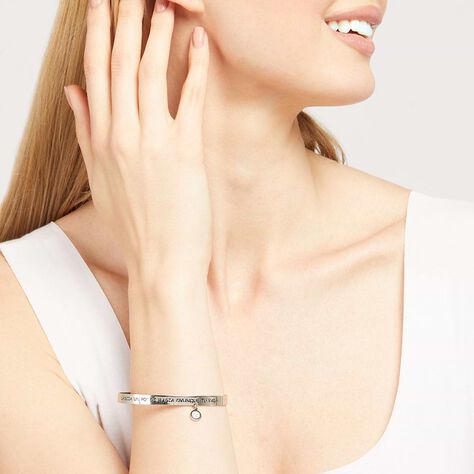 Bangle Lady Message Acciaio Cristallo - Bracciali Rigidi Donna | Stroili