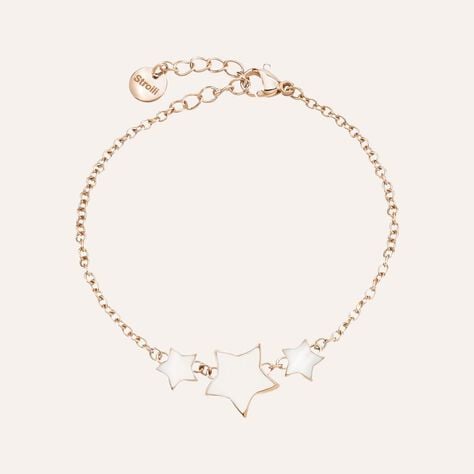 Bracciale in acciaio e stella smalto bianco - Bracciali Donna | Stroili