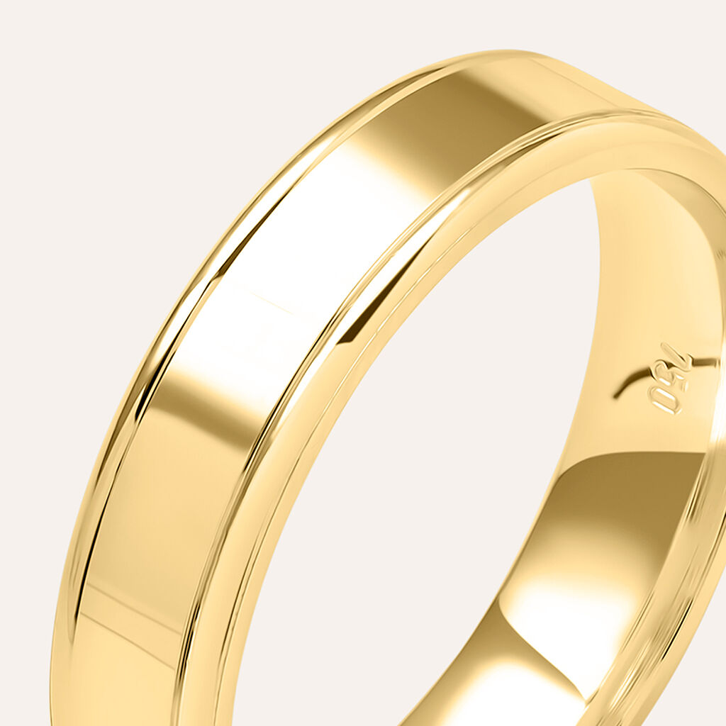 Fede Classica 4.5 mm Oro Giallo - Anelli con Incisione Uomo | Stroili
