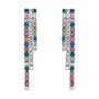 Orecchini Pendenti Tennis Romantic Shine Metallo Cristallo