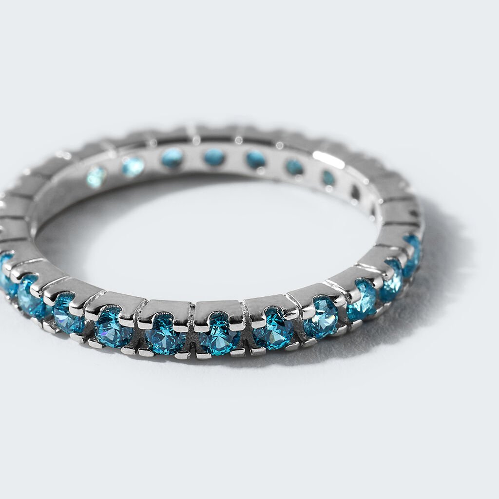 Anello Eternity Silver Rainbow Argento Rodiato Cubic Zirconia - Anelli Eternity Donna | Stroili