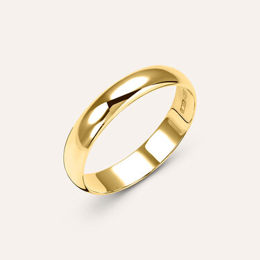 Fede Mantovana Leggera 4 mm Oro Giallo