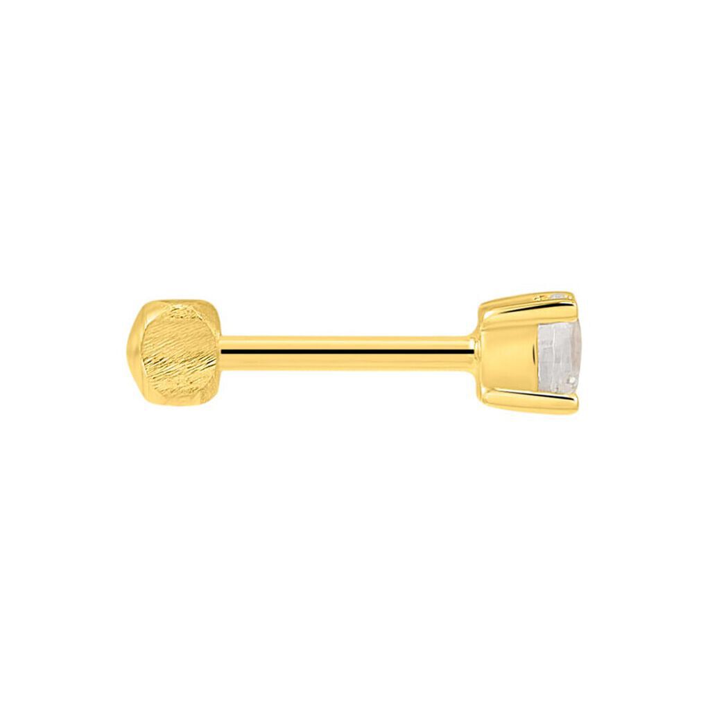 Piercing Orecchio Punto Luce Tragus Helix Conch Ear Shine Oro Giallo Cubic Zirconia - Piercing Orecchio Donna | Stroili