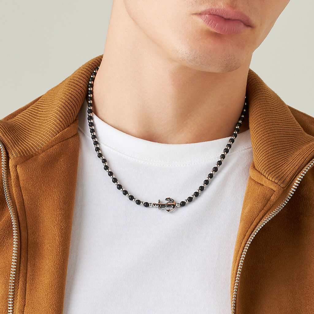 Collana Man Code Acciaio Agata - Bracciali Uomo | Stroili