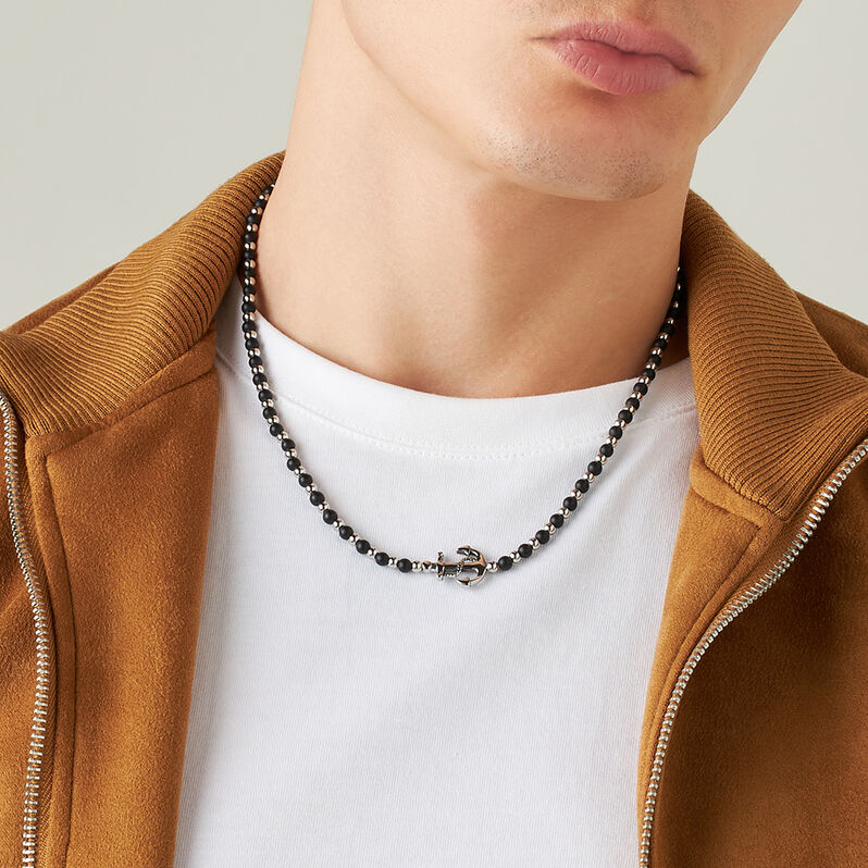 Collana Man Code Acciaio Agata - Bracciali Uomo | Stroili
