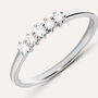 Anello Riviere Grace Oro Bianco Diamante