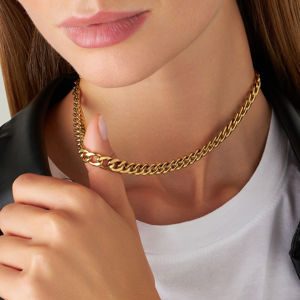 Collana Lady Code Acciaio Dorato - Collane Donna | Stroili