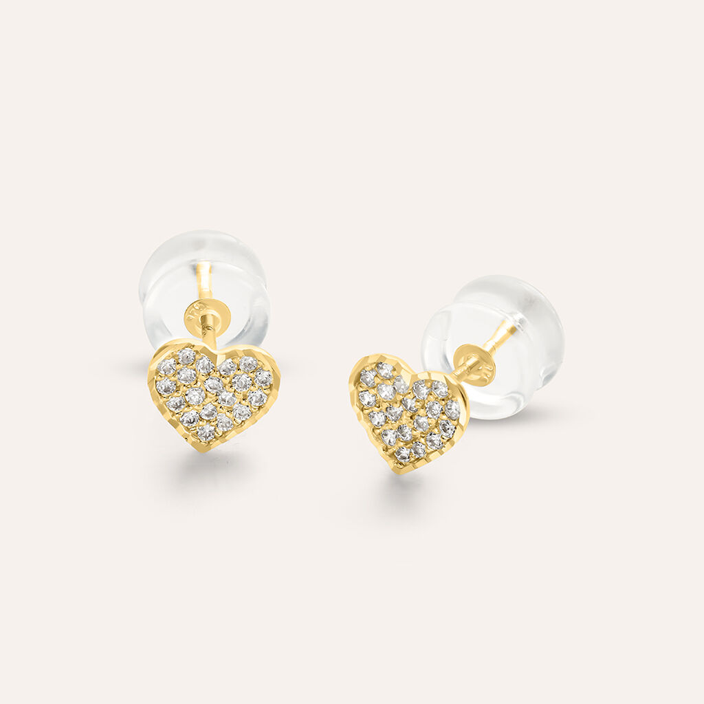 Orecchini Lobo Bon Ton Oro Giallo Cubic Zirconia - Orecchini a Lobo Donna | Stroili
