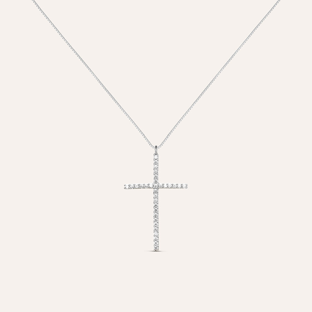 Collana Holy Oro Bianco Cubic Zirconia