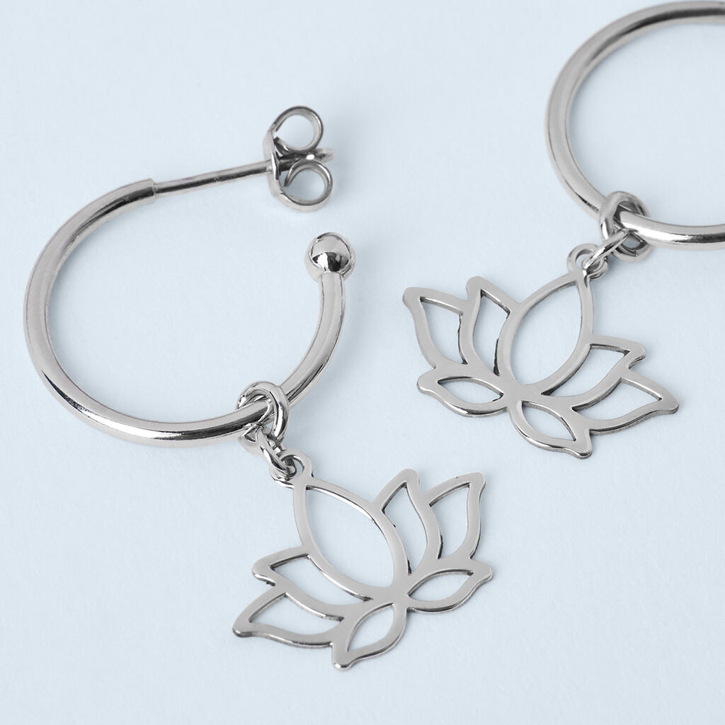 Orecchini A Cerchio Silver Collection Argento Rodiato - Orecchini a Cerchio Donna | Stroili