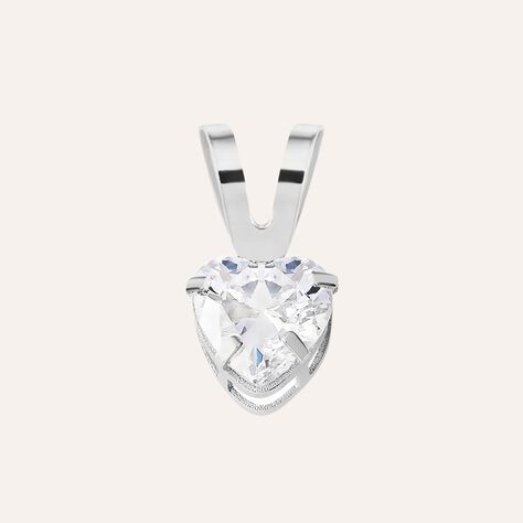 Pendente Punto Luce Poème Oro Bianco Cubic Zirconia - Ciondoli Donna | Stroili