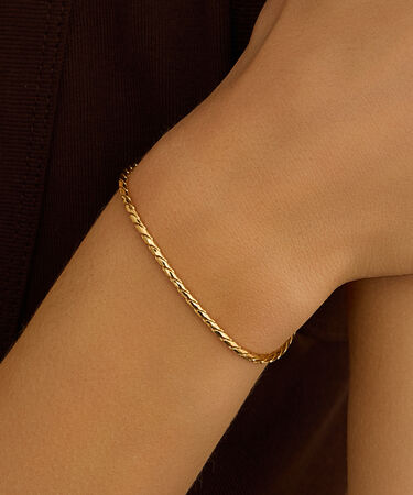 Bracciale Catena Silver Collection Argento Dorato