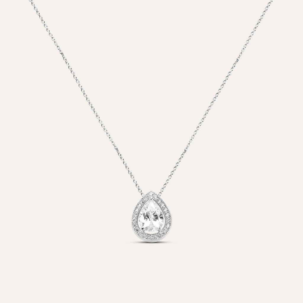 Collana Punto Luce Silver Elegance Argento Rodiato Cubic Zirconia