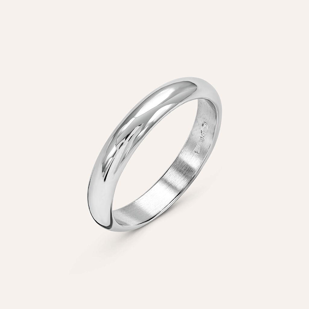 Anello Fedina Silver Collection Argento Rodiato - Anelli con Incisione Unisex | Stroili