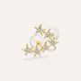 Orecchini Lobo Bon Ton Oro Giallo Cubic Zirconia