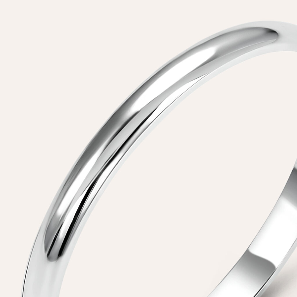 Fede Fermanello 1.95 mm Oro Bianco - Anelli con Incisione Donna | Stroili