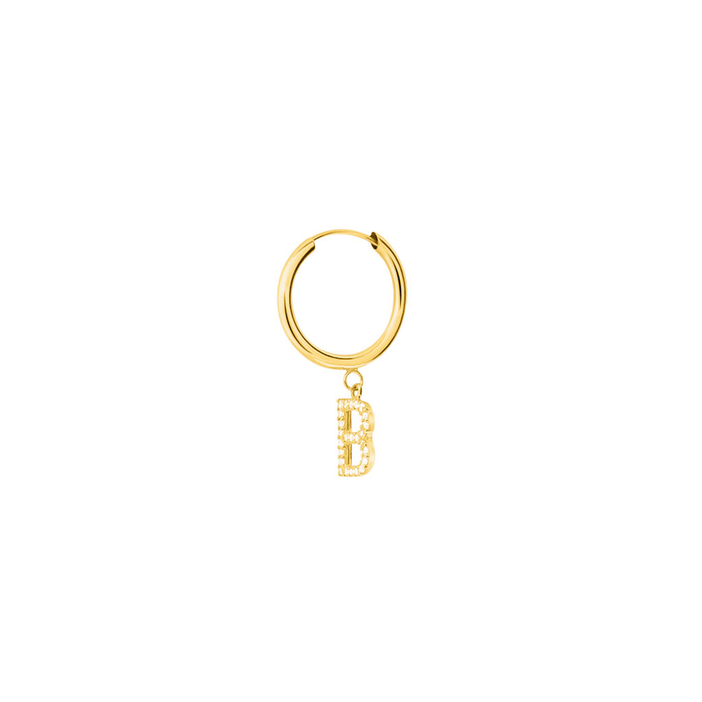 Mono Orecchino A Cerchio Toujours Oro Giallo Cubic Zirconia - Mono Orecchino Donna | Stroili