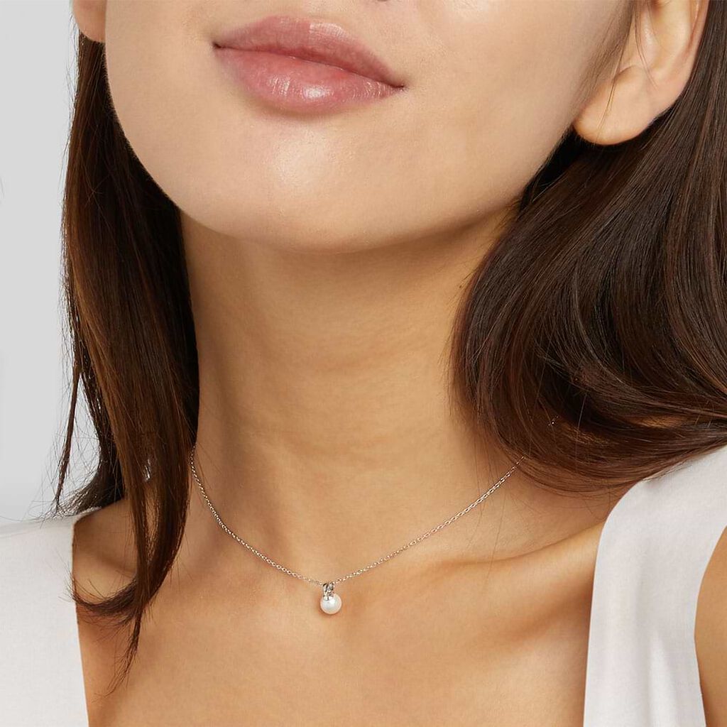 Collana Silver Pearls Argento Rodiato Perla sintentica - Collane Donna | Stroili