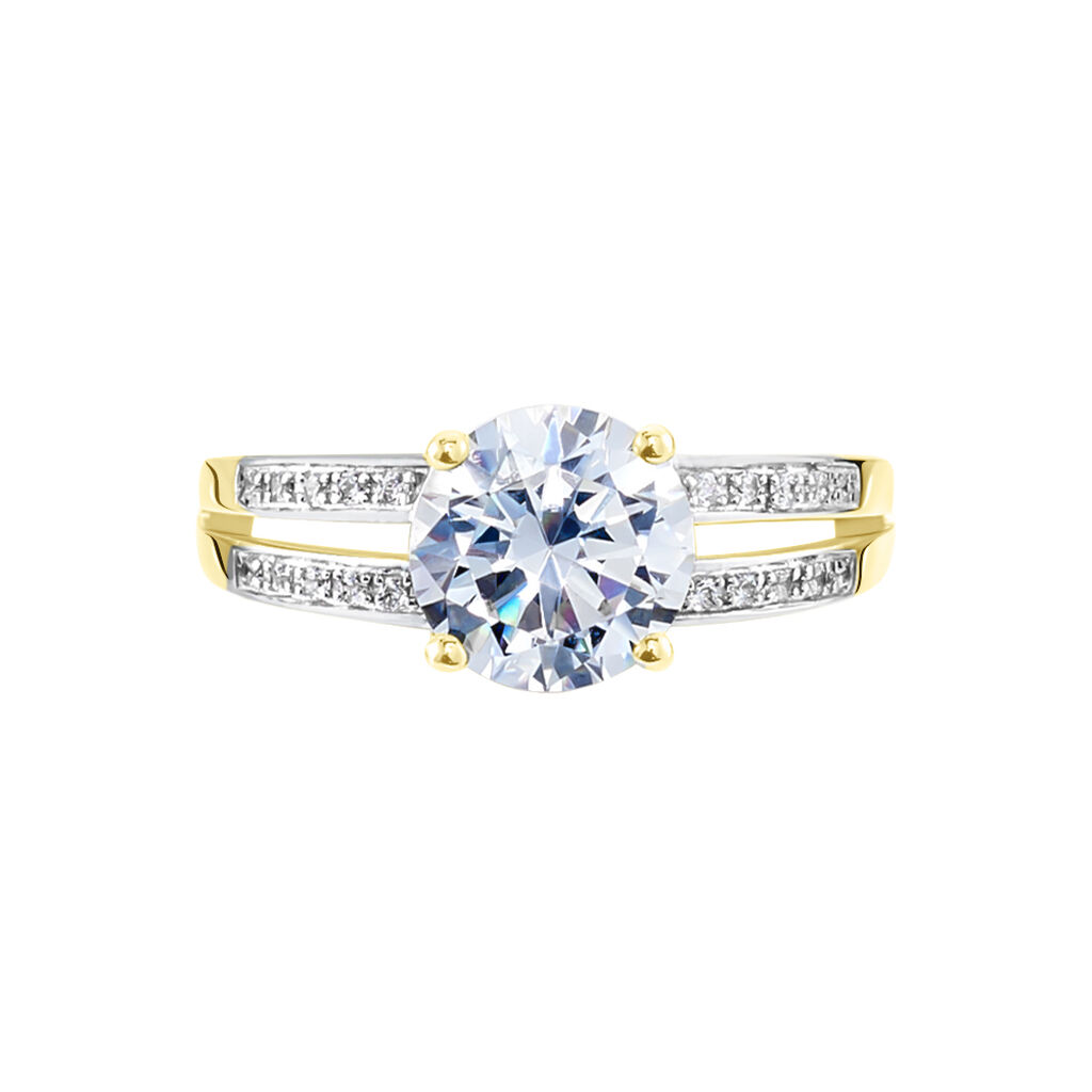Anello Solitario Claire Oro Giallo Cubic Zirconia - Anelli con Pietre Donna | Stroili