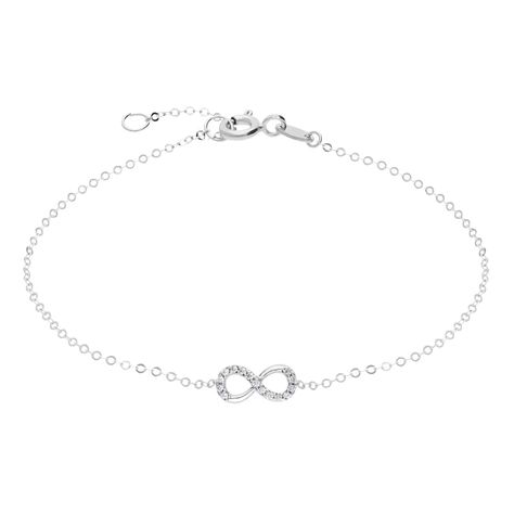 Bracciale Claire Oro Bianco Cubic Zirconia - Bracciali Amicizia Donna | Stroili