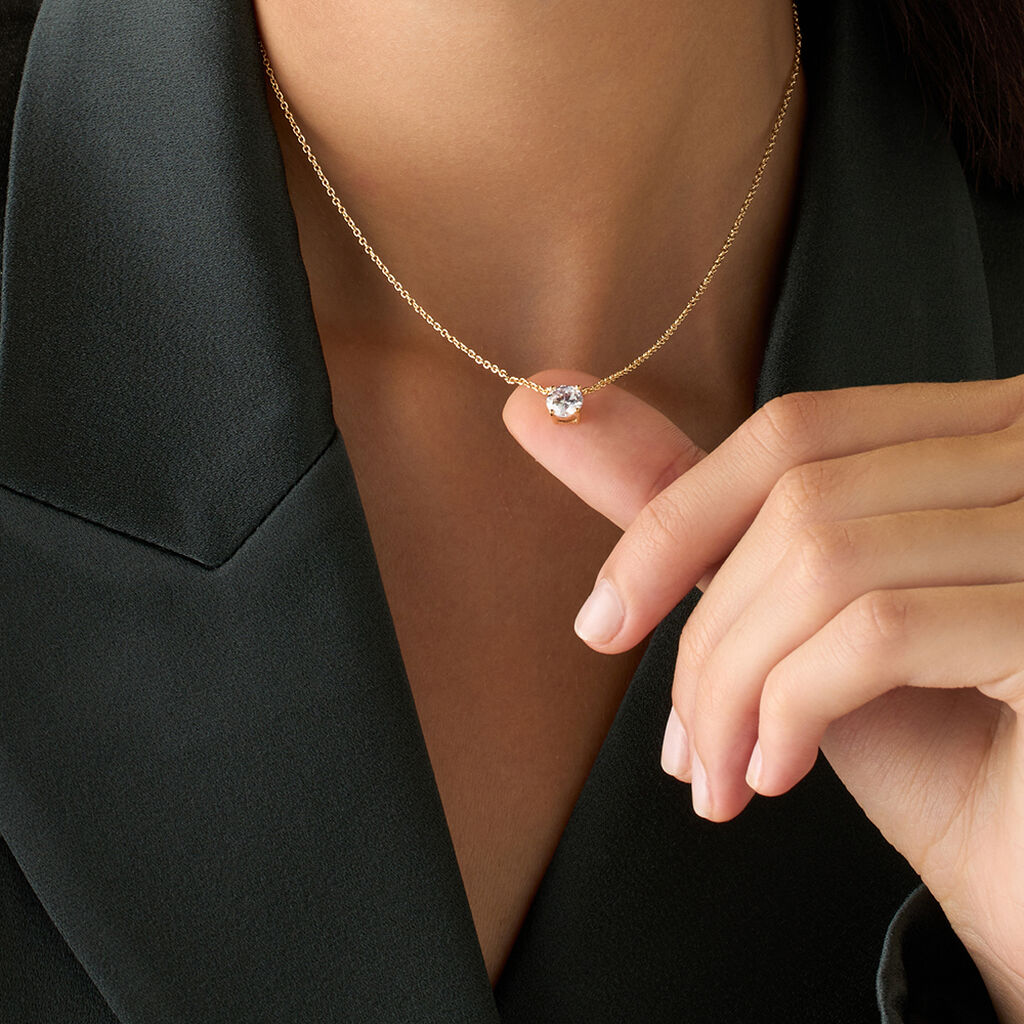 Collana Punto Luce Golden Dream Placcato Oro Giallo Cubic Zirconia - Collane Punto Luce Donna | Stroili