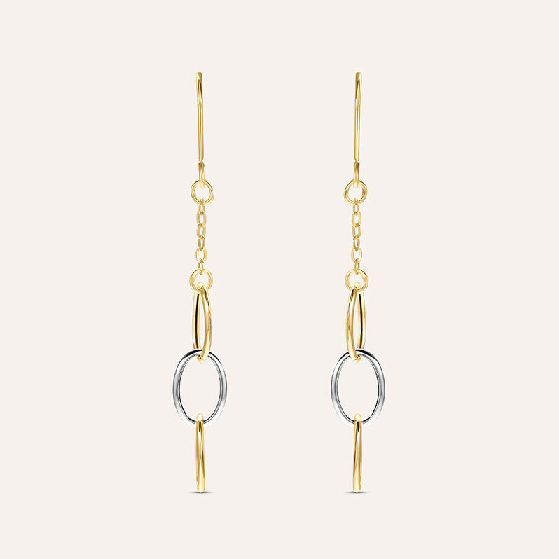Orecchini Pendenti Beverly Oro Bicolore - Orecchini Pendenti Donna | Stroili