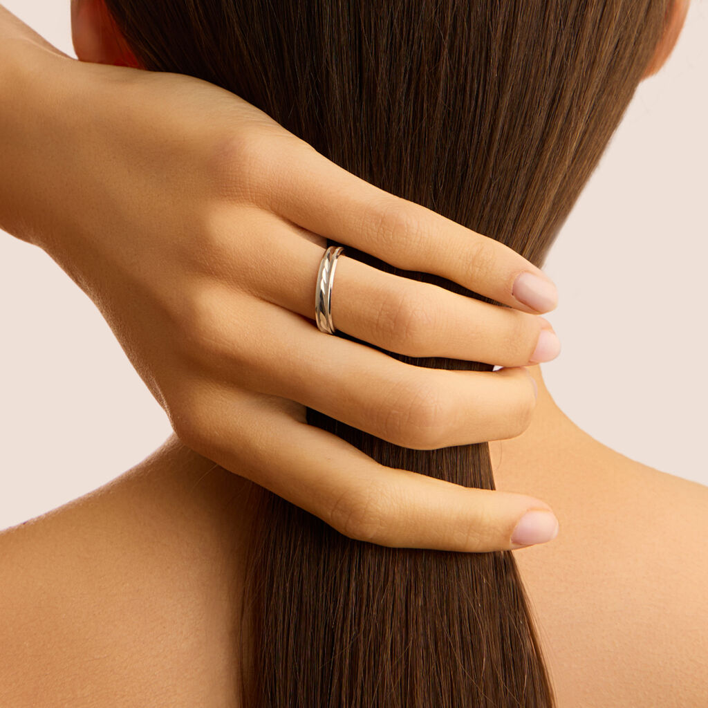 Anello Fedina Silver Collection Argento Rodiato