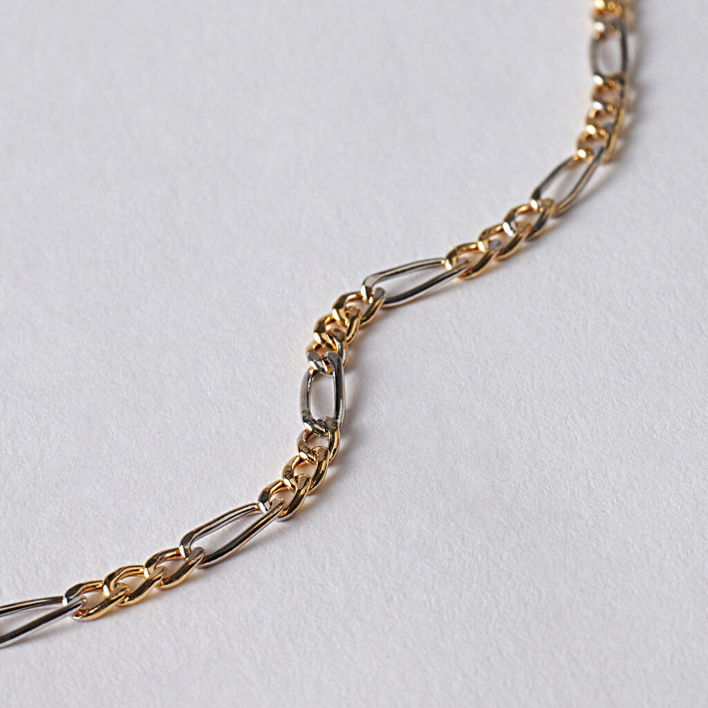 Bracciale Catena L'homme Or Oro Bicolore - Bracciali Uomo | Stroili
