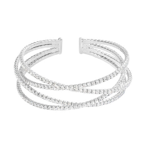 Bangle Romantic Shine Metallo Cristallo - Bracciali Rigidi Donna | Stroili