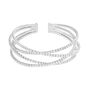 Bangle Romantic Shine Metallo Cristallo