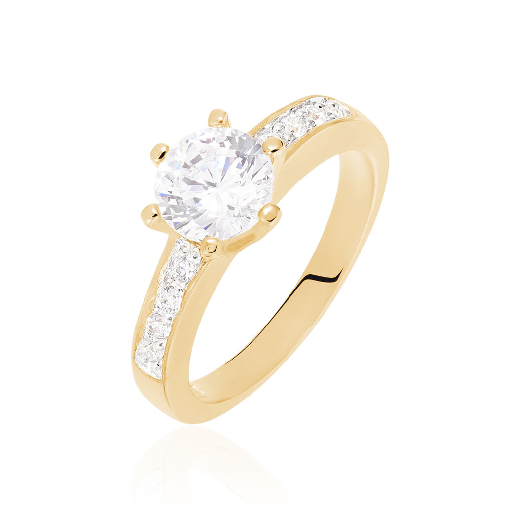 Anello Golden Dream Placcato Oro Giallo Cubic Zirconia