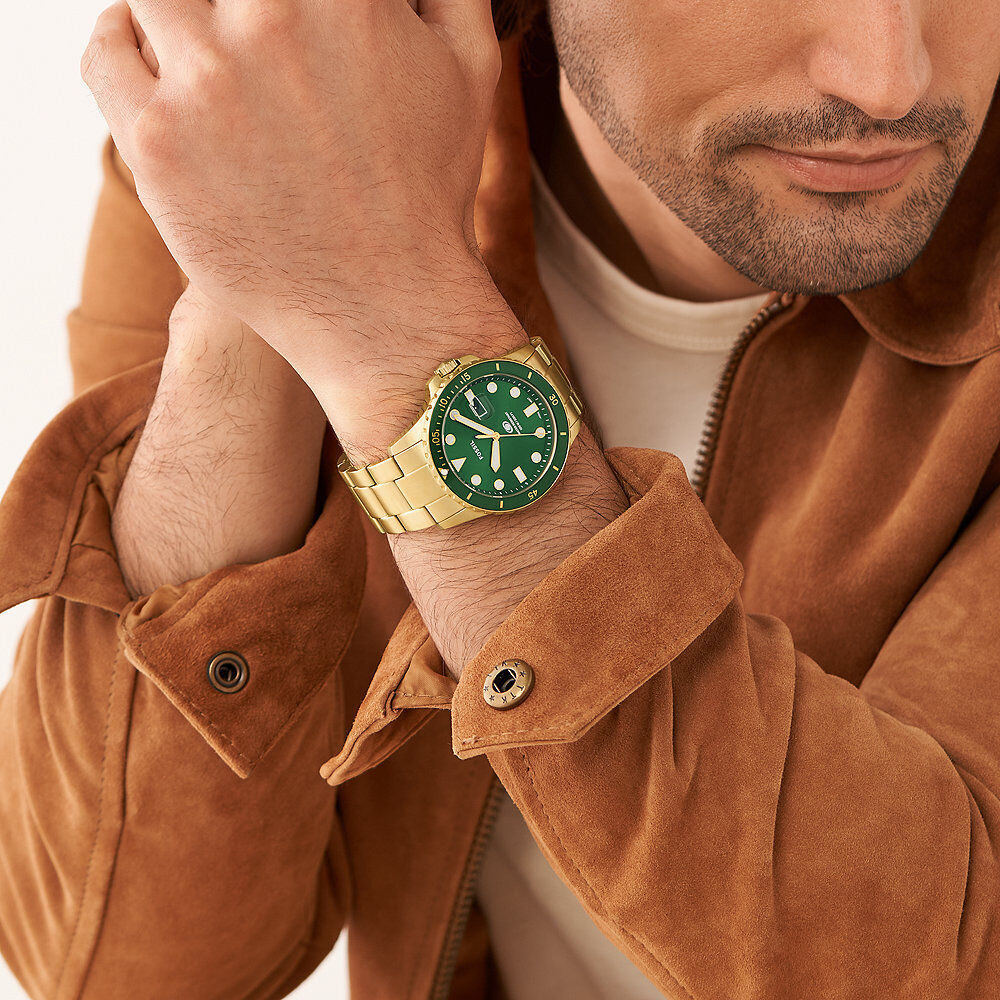 Orologio oro clearance e verde