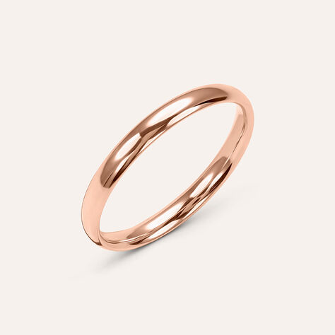 Fede Comoda Leggera 2.5 mm Oro Rosa - Anelli con Incisione Unisex | Stroili