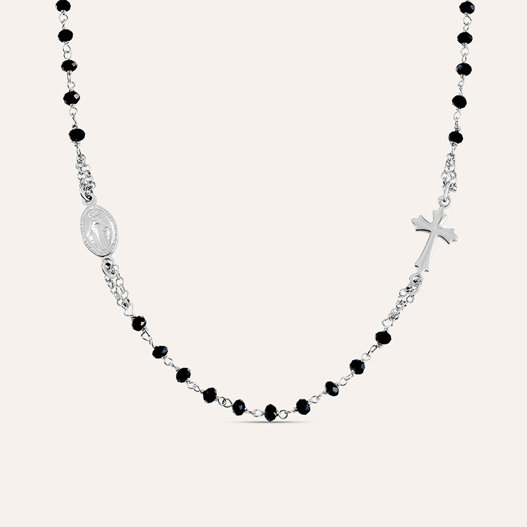 Collana Rosario Silver Soul Argento Rodiato Cristallo