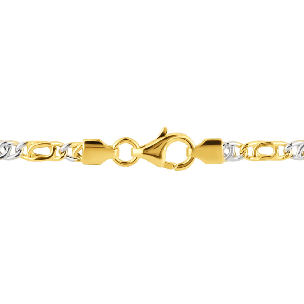 Bracciale Catena Oro Uomo Oro Bicolore - Bracciali Uomo | Stroili