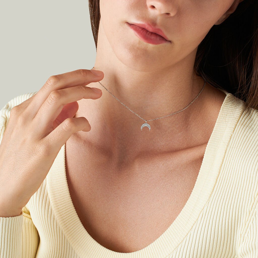 Collana Silver Moments Argento Rodiato Cubic Zirconia - Collane Donna | Stroili