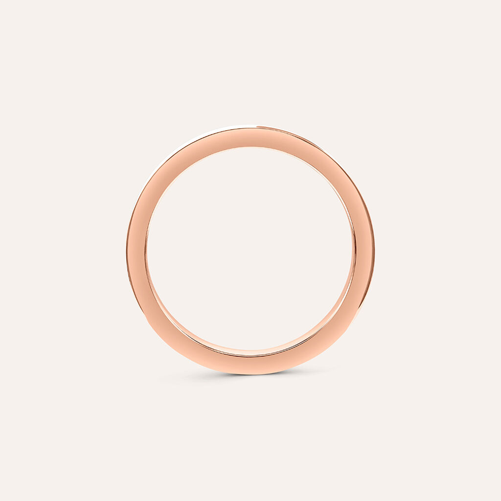Anello Semi-eternity Lady Sweet Acciaio Rosa Cristallo - Anelli con Pietre Donna | Stroili