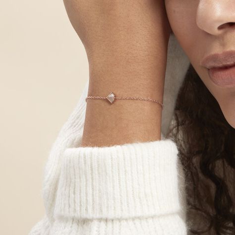 Bracciale Silver Collection Argento Rosa Pietra sintetica - Bracciali Love Donna | Stroili