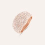 Anello Fascia Lady Phantasya Acciaio Rosa Cristallo